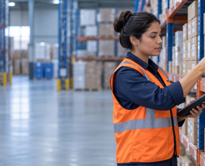Verificación de inventario con lector portátil